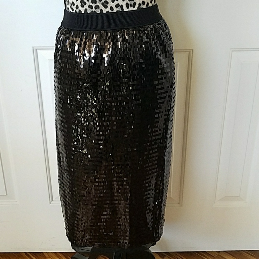 Gorgeous Black Sequin Skirt